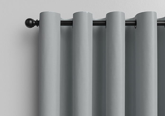 Kyoto Faux Silk, Silver - Made to Measure Curtains - Image 12
